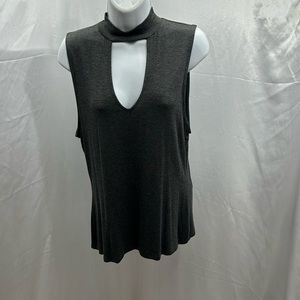 Grey top rayon & spandex